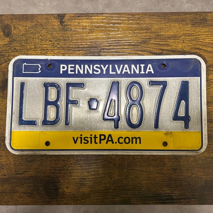 🇺🇸 U.S. Autoschild, Pennsylvania LBF 4874 - ORIGINAL (Gebraucht) in ...