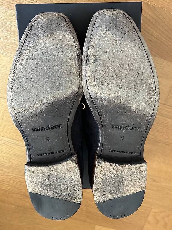 Windsor Scarpe da uomo: Windsor Blauer Wildleder Derby Gr. 9 – Usato da Wädenswil venduto da NUK12 2