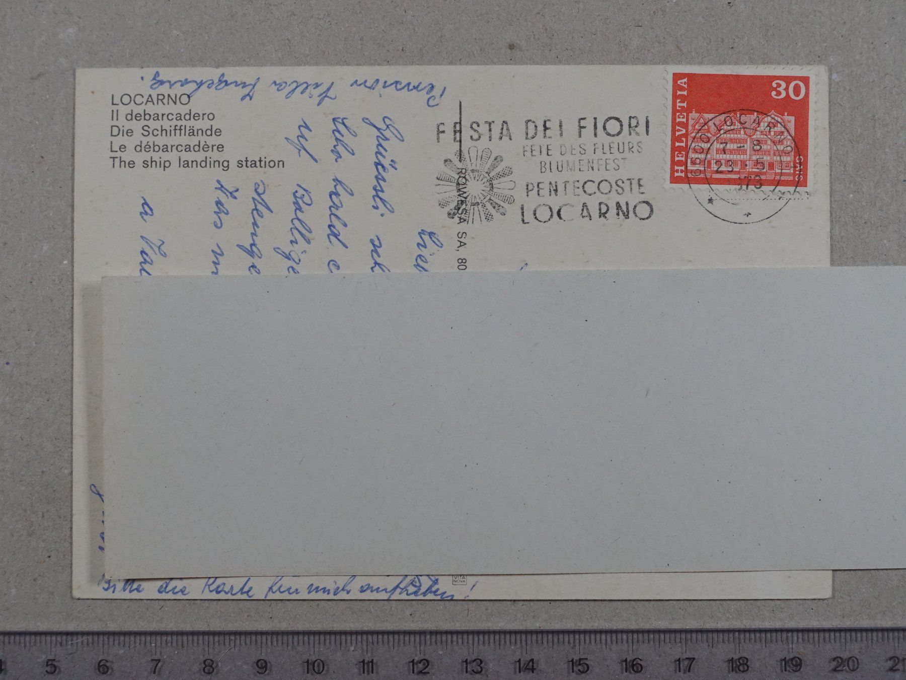 Ansichtskarten: Locarno, Schiff, 1973 – Gebraucht aus Lenzburg von fh1 1