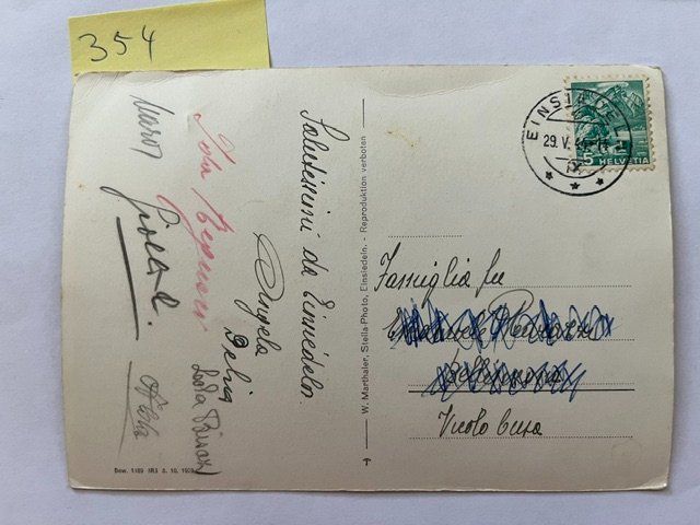 Cartes postales: Ansichtskarte Einsiedeln Kloster mit Hauptplatz 1944 – D'occasion à Niederwil AG par dahu75 1