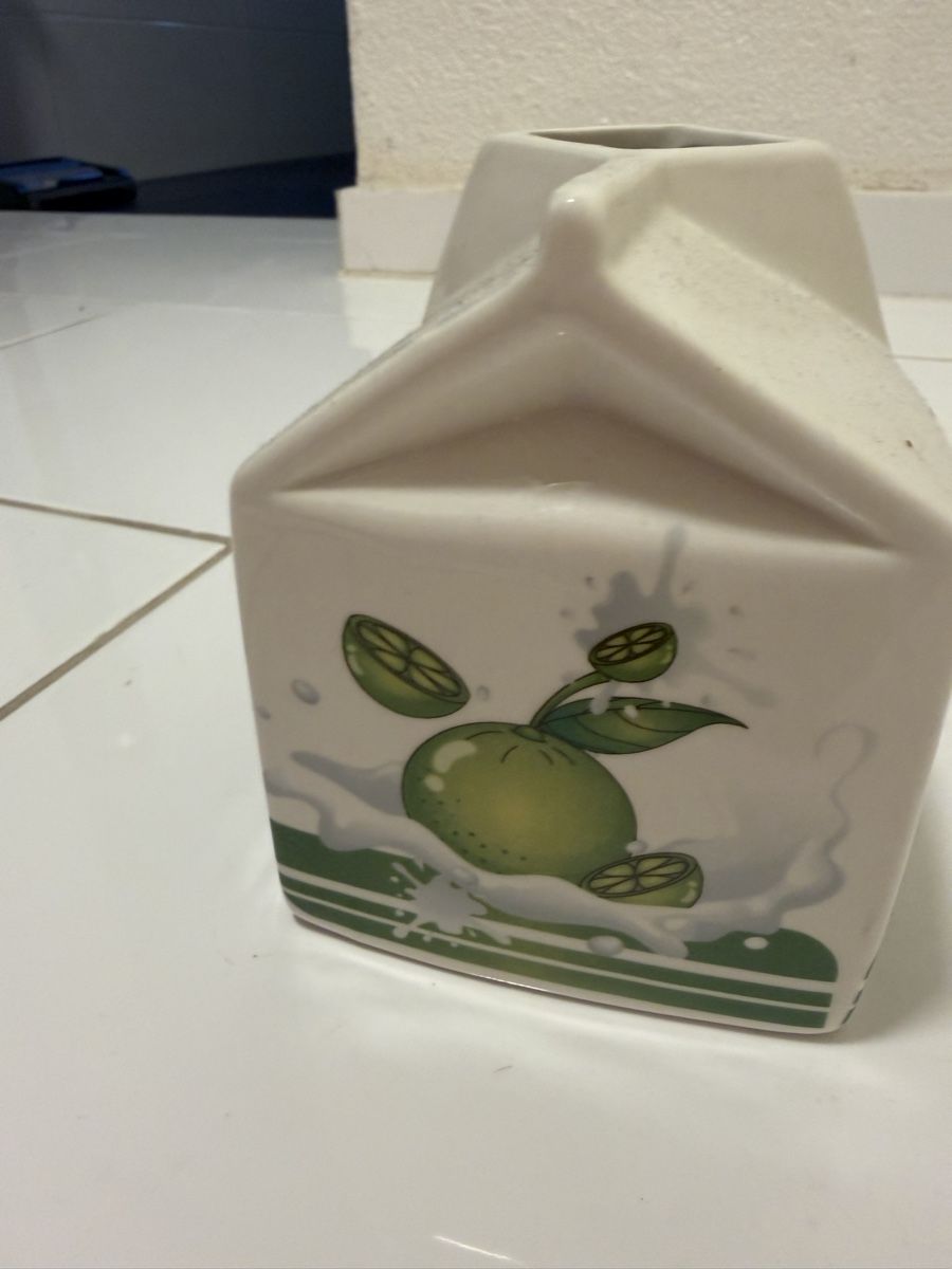 Vasi & Recipienti: Vase Keramik Milchpack Form mit Zitrone Grösse L – Nuovo (secondo la descrizione) da Zürich venduto da pat_9zks 3