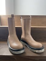 Damen Stiefel beige Leder Grösse 37 neu