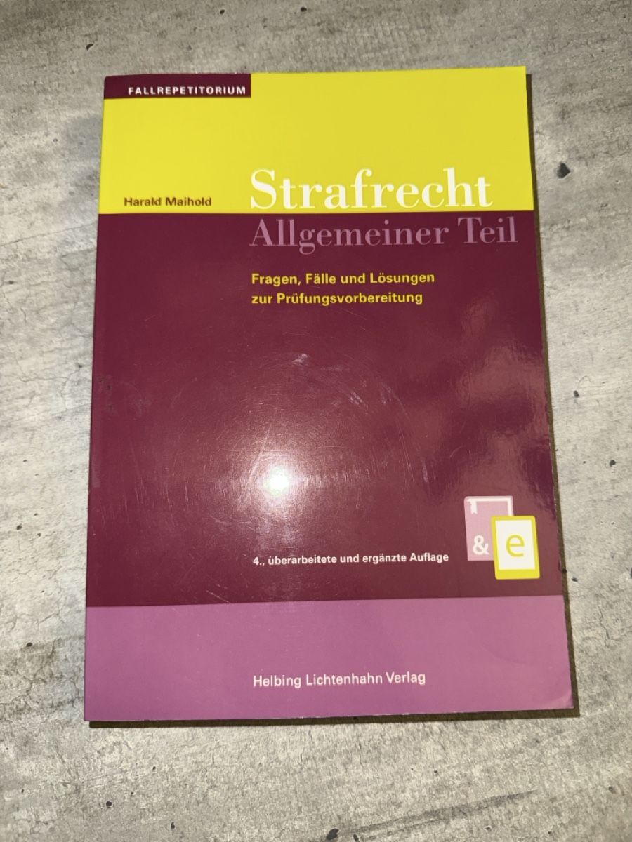 Bücher: Strafrecht Allgemeiner Teil.  – Neu (gemäss Beschreibung) aus Bern von eli_qb68