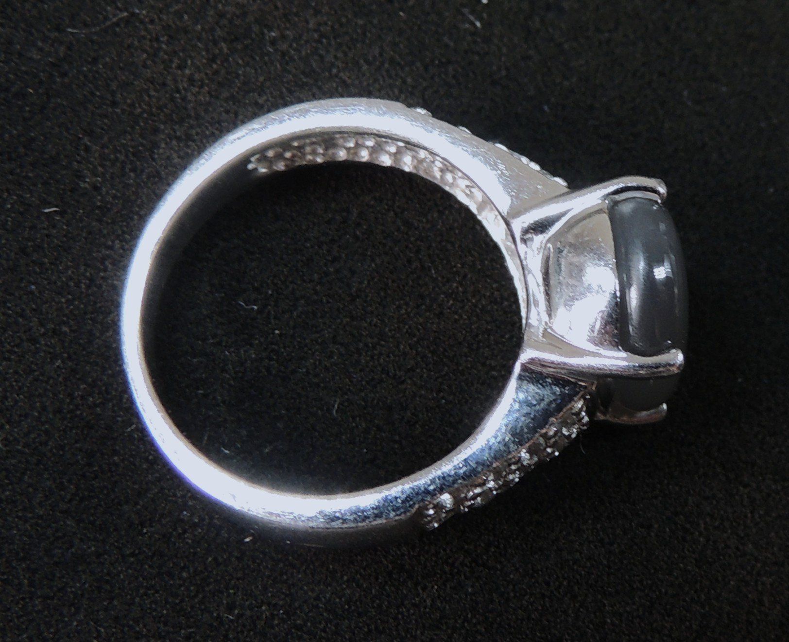 Anelli: Silber 925 Fingerring mit Mondstein und Topas Gr. 54 – Usato da Waldenburg venduto da schaller707 4
