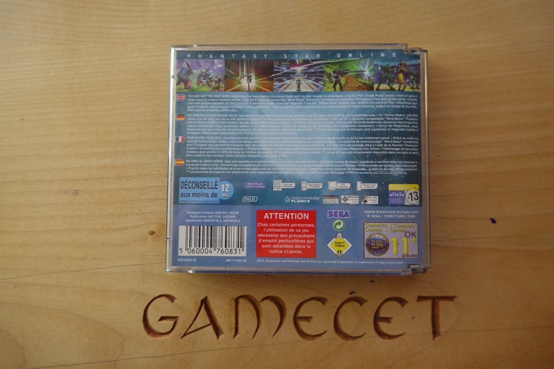 Sega Giochi: Phantasy Star Online – Usato da Steinach venduto da Gamecet 2