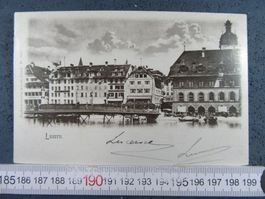 LUZERN 1902 LU AK REUSS