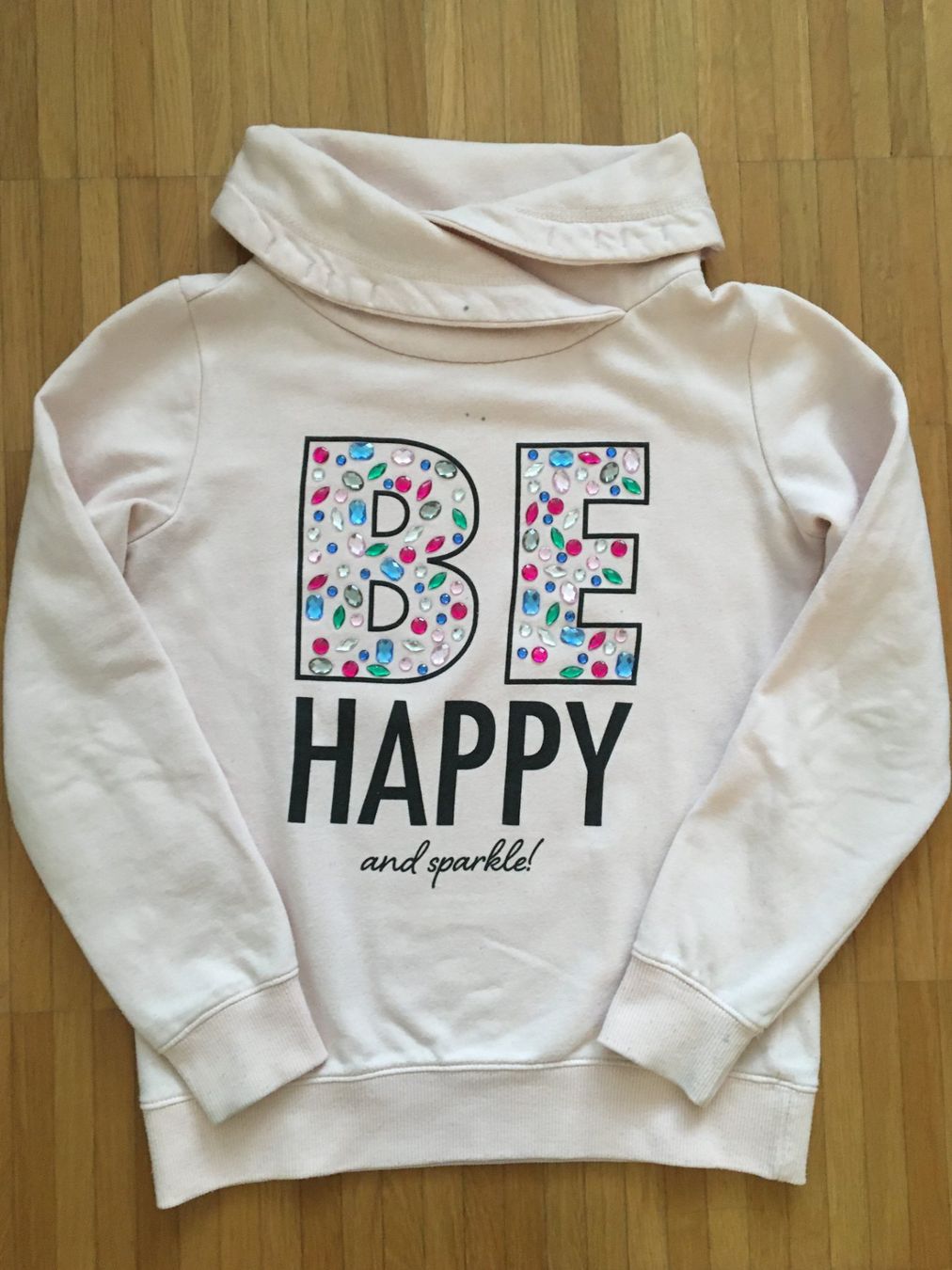 Maglioni & Felpe: Pullover "BE HAPPY and sparkle!" - Gr. 146/152 – Usato da Basel venduto da Nofretete39