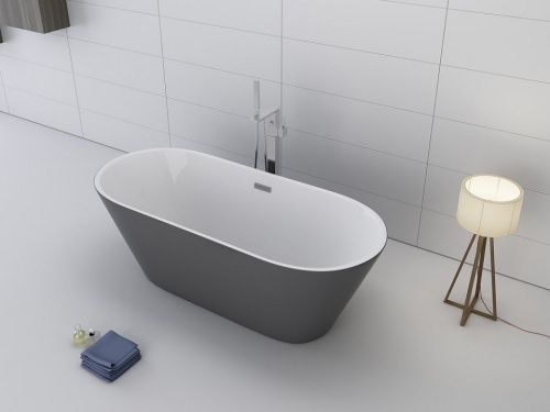 Vasche da bagno: Badewanne LAUSANNE II grau – Nuovo e nell'imballaggio originale da Herbertingen venduto da jet-line-e-trade 3