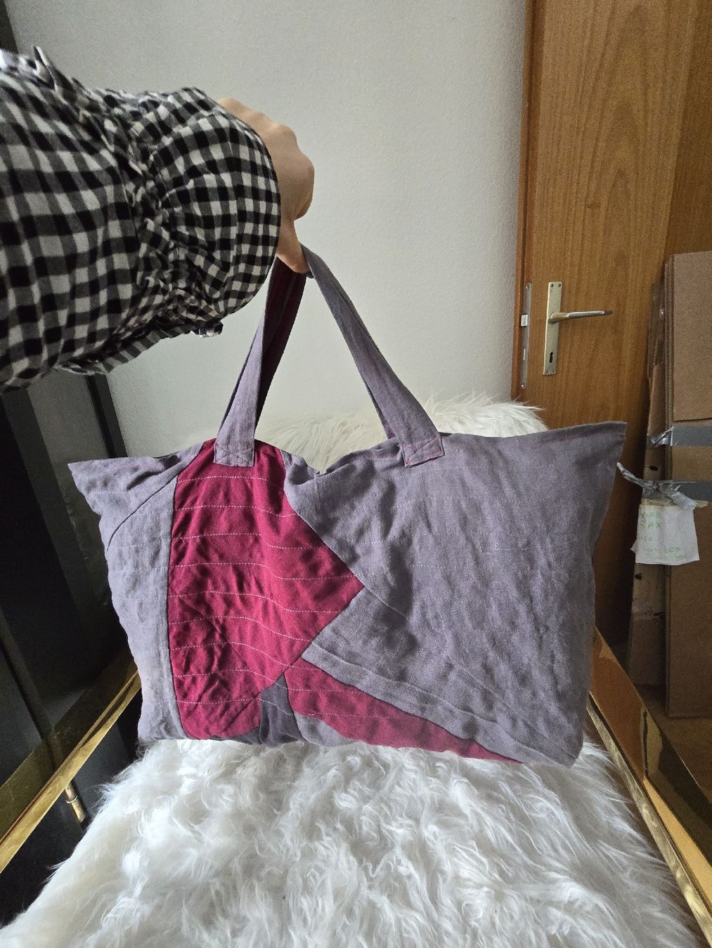 Borse: Handmade bd Bag, Patchwork Design, Zipper, Big City Bag – Nuovo (secondo la descrizione) da Zürich venduto da joa_26k8 2