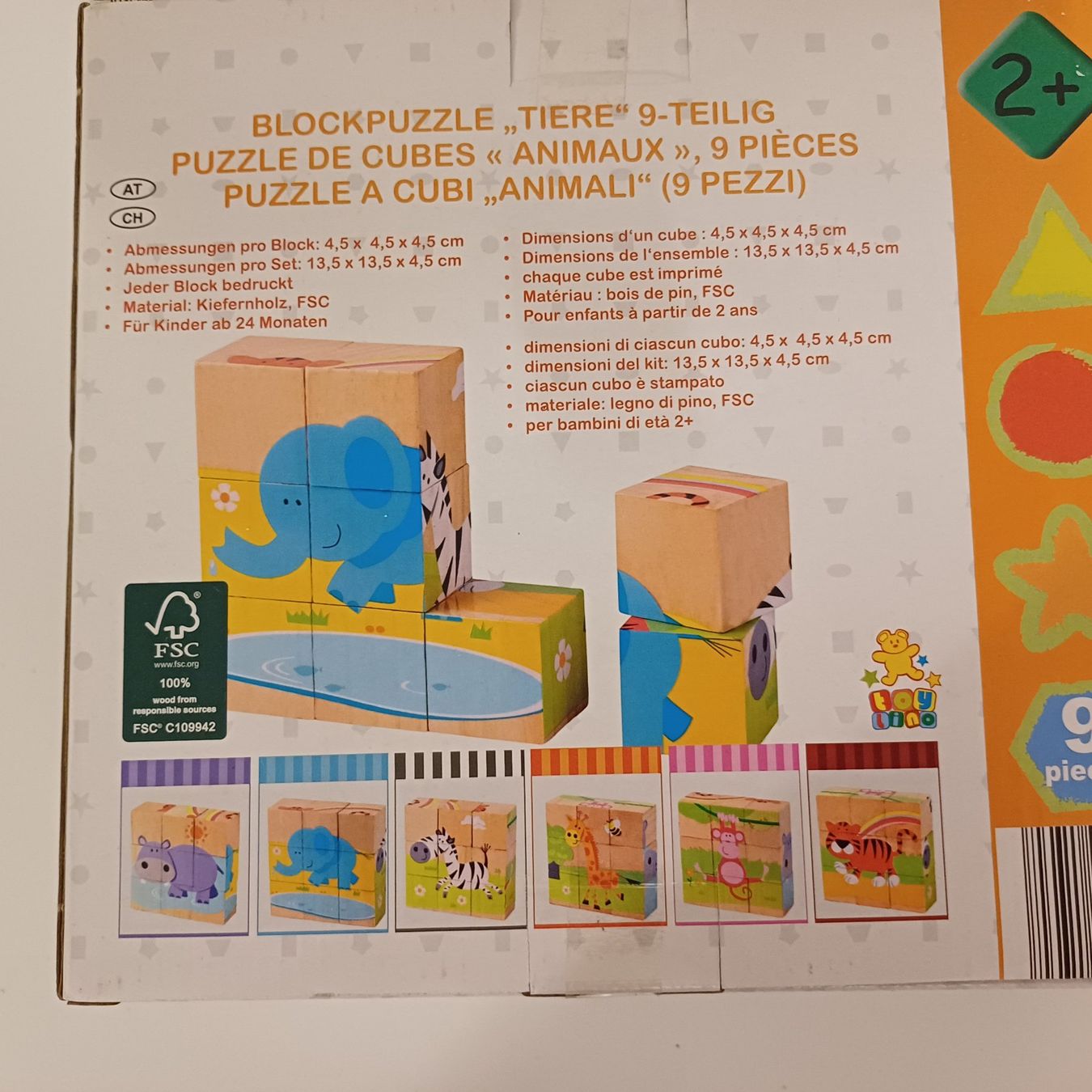 Puzzle: Puzzle cube animaux, 9 pièces, dès 2 ans NEUF – Nuovo e nell'imballaggio originale da Villeneuve VD venduto da vog_yc5s 1