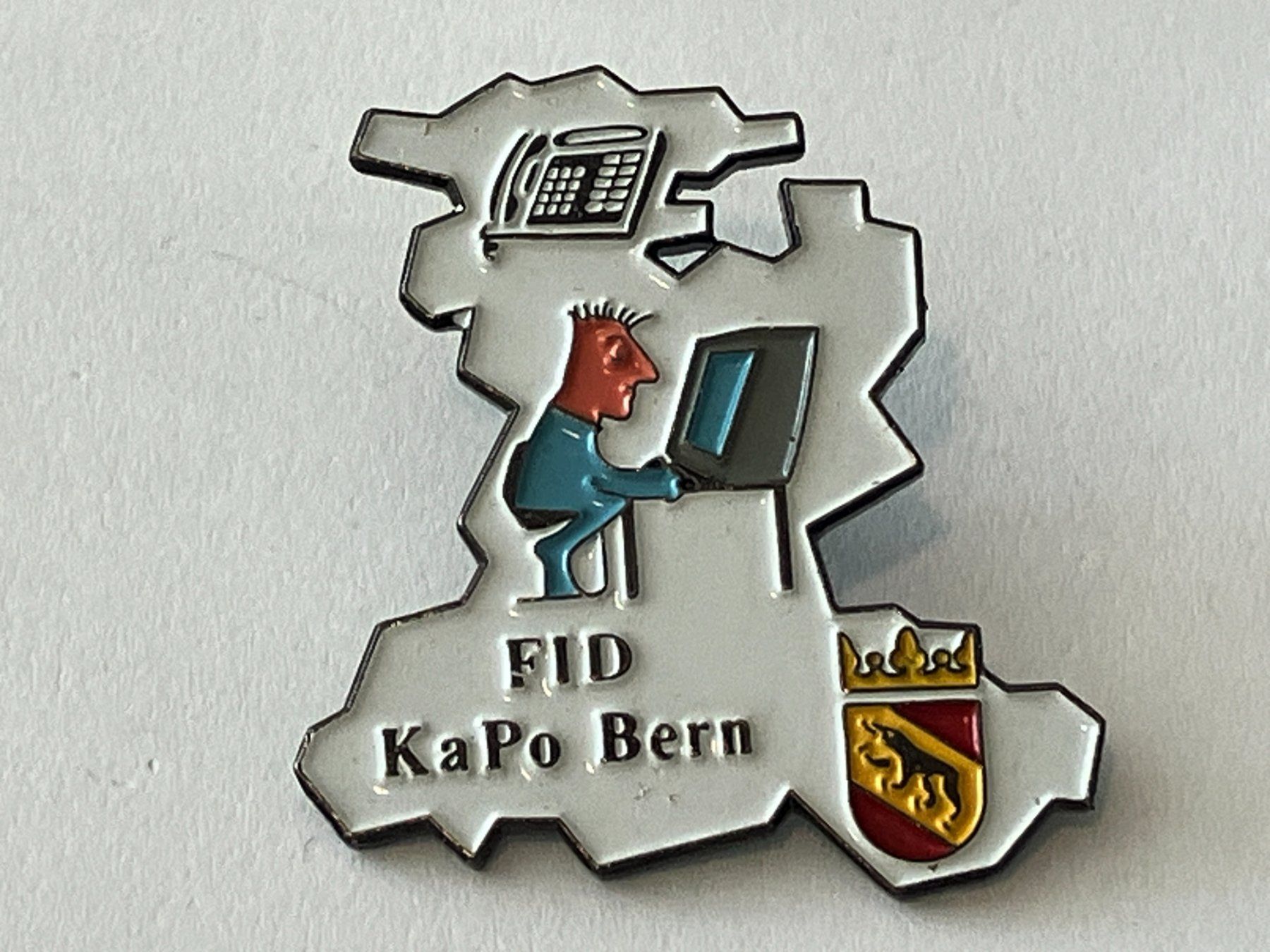 Plaketten & Abzeichen: 1 Pin FID Kapo Bern – Gebraucht aus Basel von djwwpp