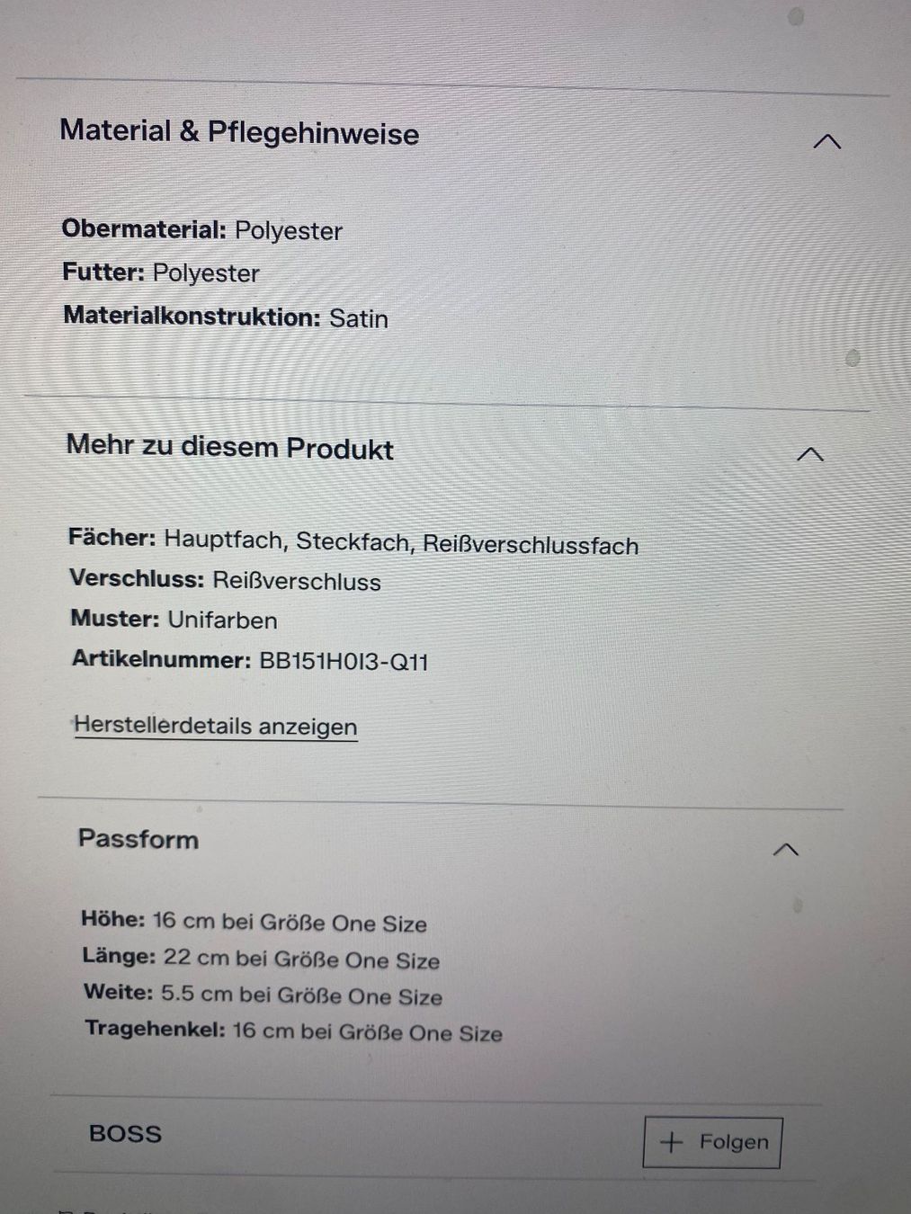Hugo Boss Taschen für Damen: Handtasche BOSS – Gebraucht aus Bösingen von Trigusik 5