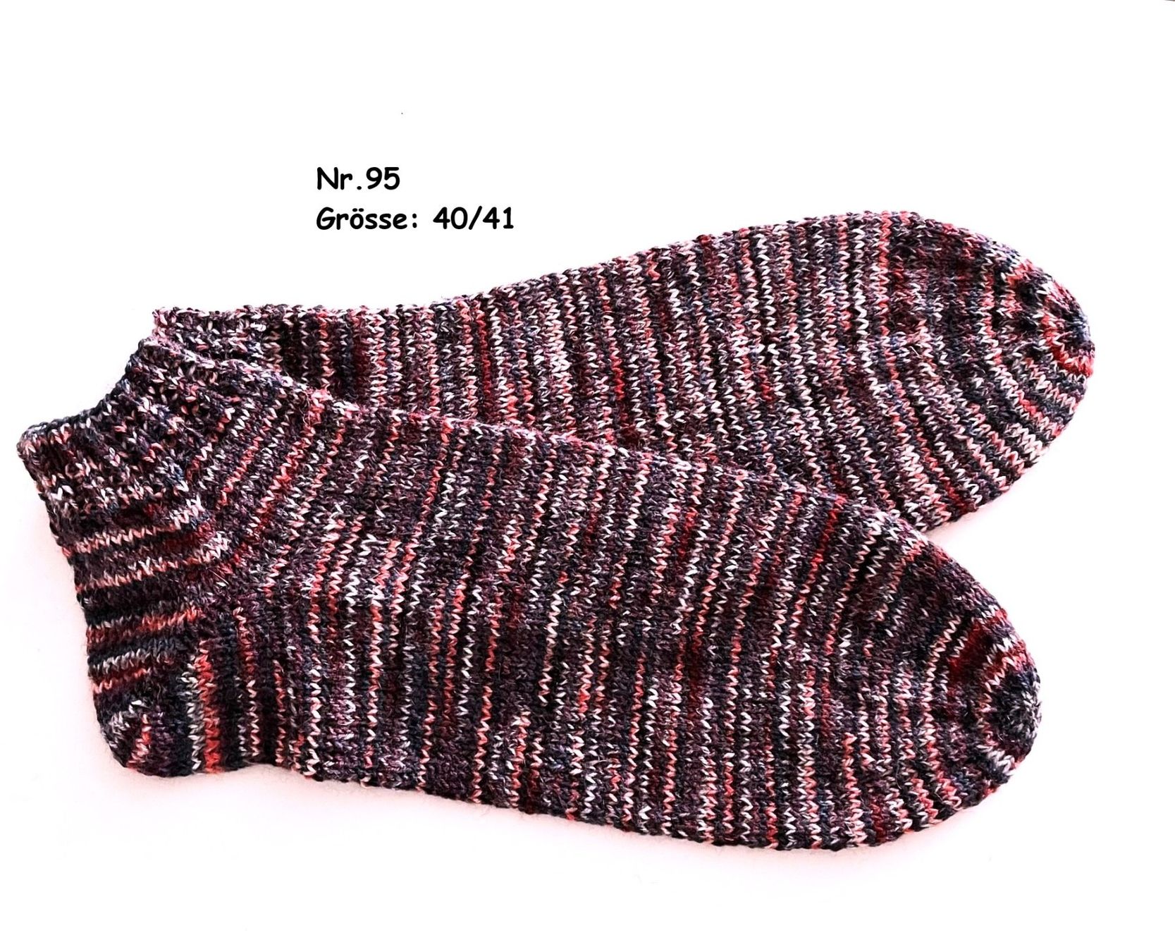 Chaussettes: Sneaker - Socken handgestrickt  Gr.40/41  Nr.95 – Neuf avec emballage d'origine à Täuffelen par wollness