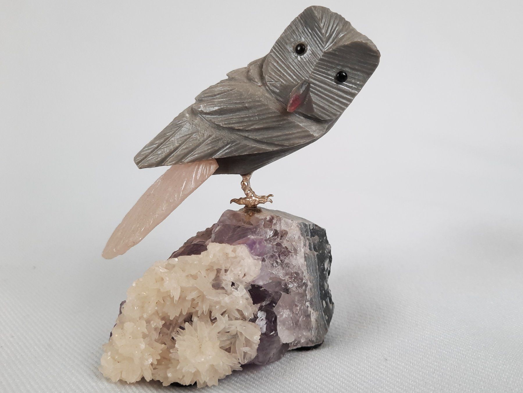 Pierres précieuses: Amethyst mit Vogel 2 Stück – D'occasion à Beinwil am See par Restwert_Beinwil 6