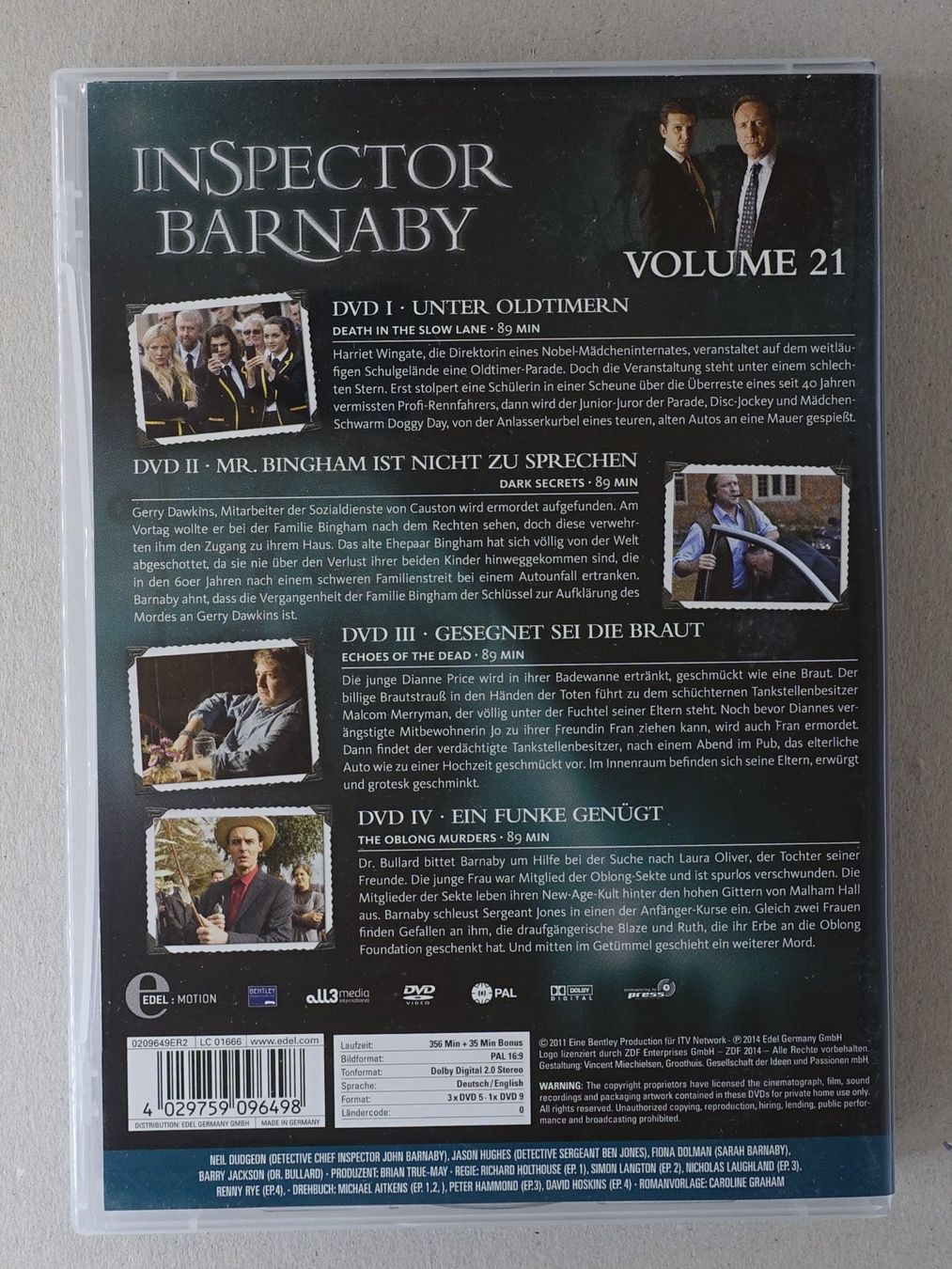 Tutti i DVDs: Inspector Barnaby Vol. 21 (4 DVDs) – Usato da Sessa venduto da fraenklishop 1