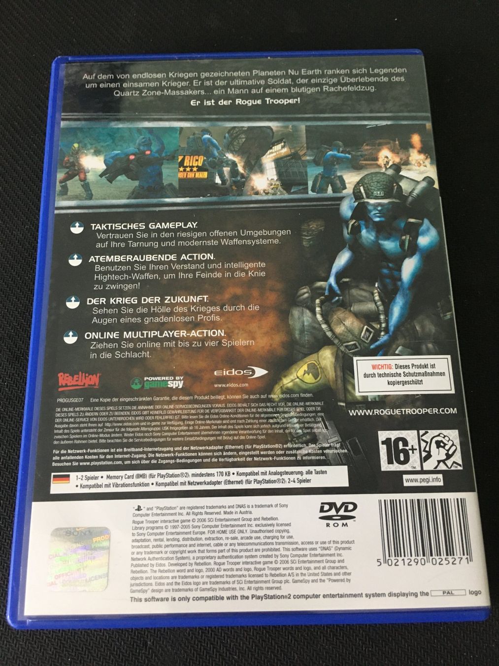 Sony Spiele: Rogue Trooper für PS2 / Playstation 2 – Gebraucht aus St.Gallen von Punktchen01 1