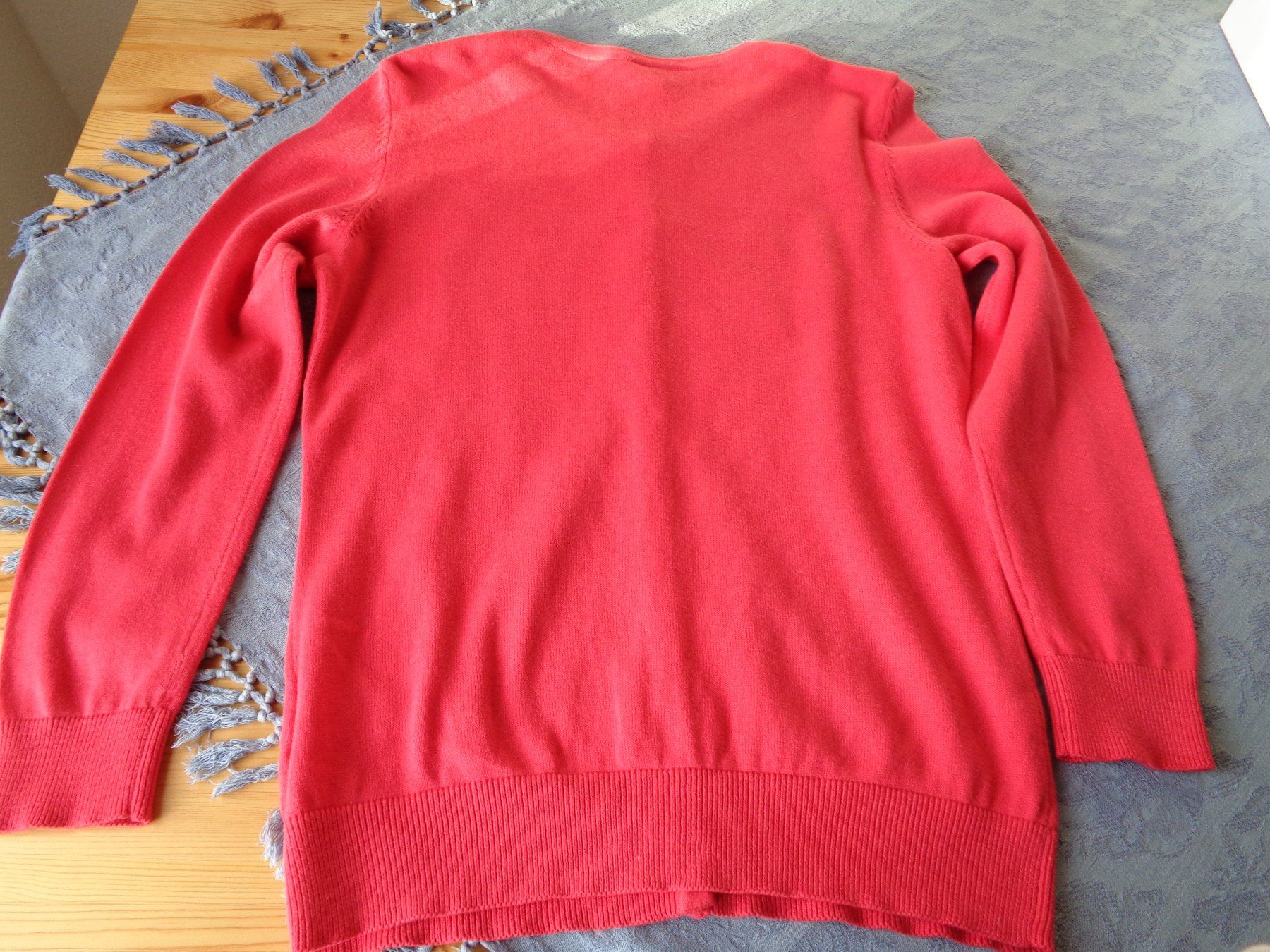 Giacche: Leichte Strickjacke, rot, Gr. 38, Baumwolle, NEU! – Nuovo (secondo la descrizione) da Wiesendangen venduto da Gullfoss 2