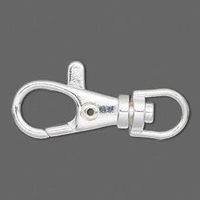 Karabiner 31x13mm drehbar versilbert