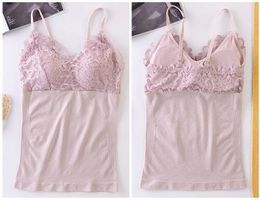 NEUES Spitzen Top rosa mit BH Polster Gr. XS & S - 222196