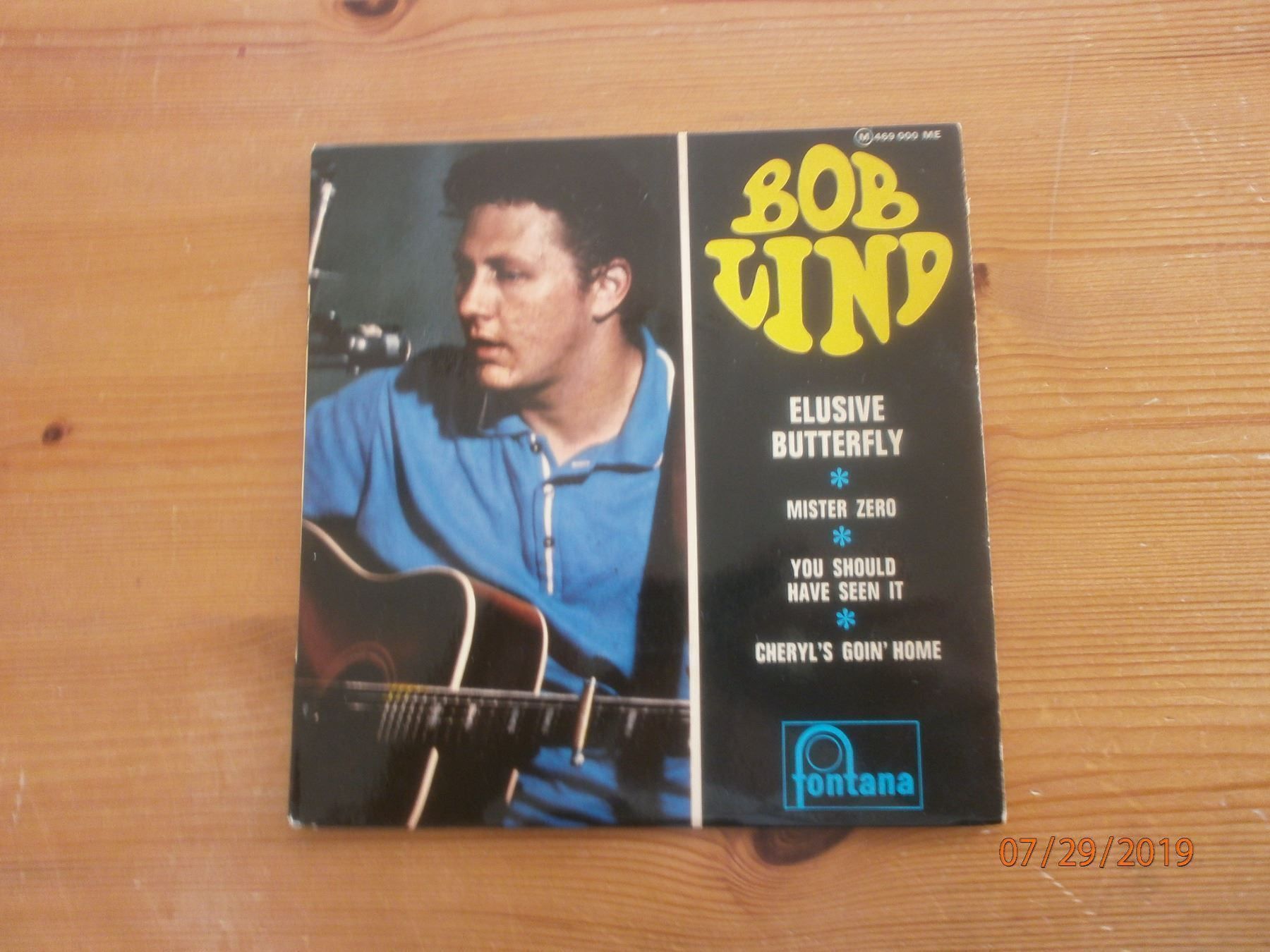 Schallplatten: Bob Lind "Elusive Butterfly" EP 1965 – Gebraucht aus Sempach von Allmusic