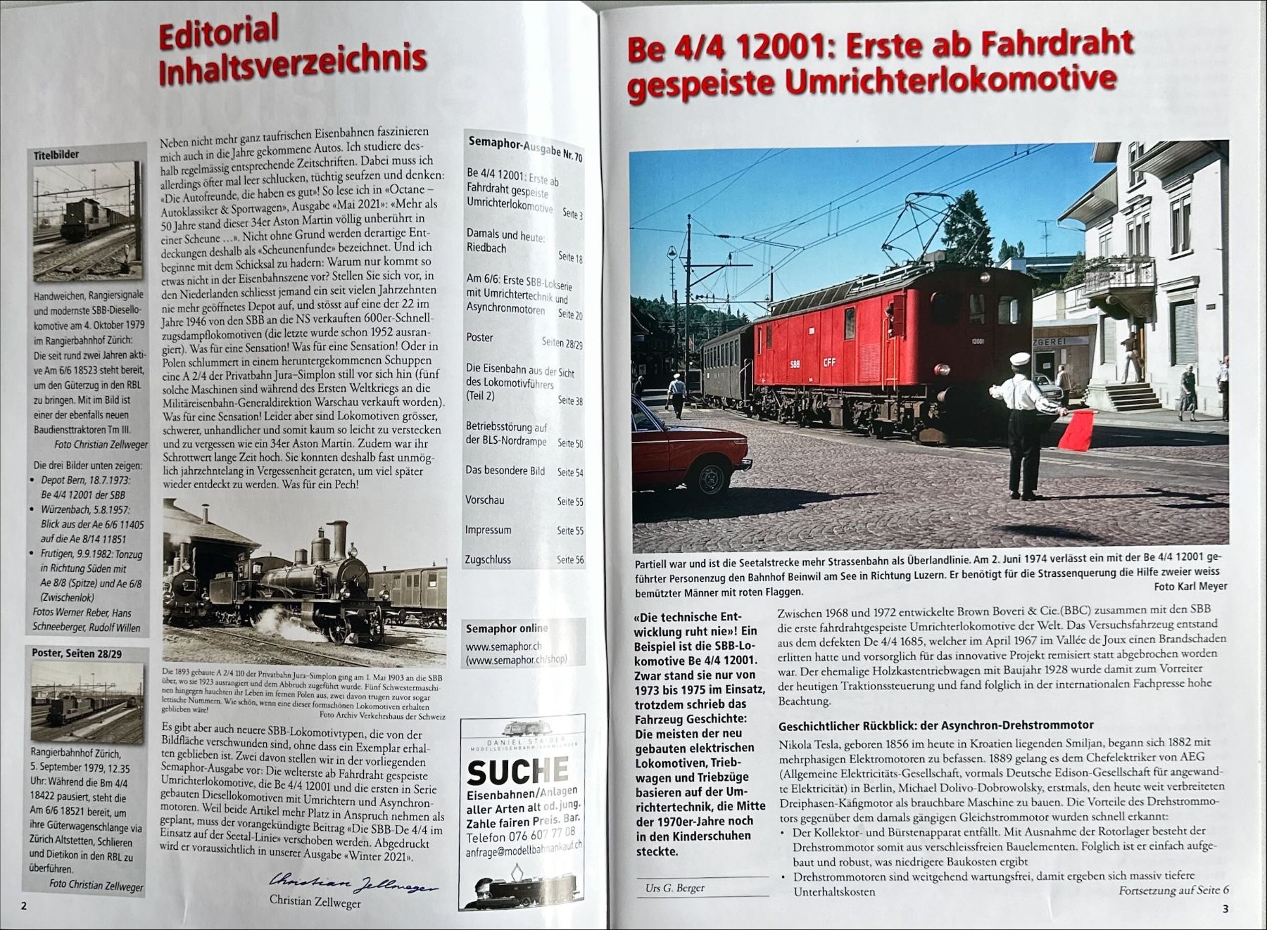 Riviste & Magazine: Semaphor Sommer 2021 Nr. 70 – Nuovo e nell'imballaggio originale da Murgenthal venduto da View 1