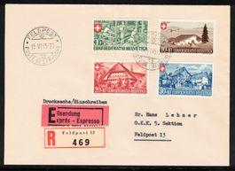 1945 Pro Patria Serie auf FDC "15.VI.45", Kat.750.-