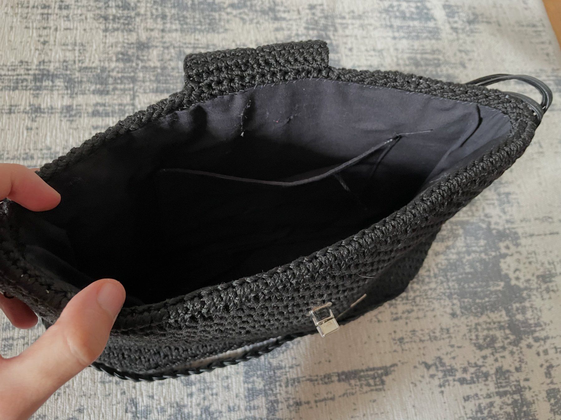 Borse da donna: Handmade - Crochet-style Bag (Black) – Nuovo (secondo la descrizione) da Chiasso venduto da Er_Mon 3