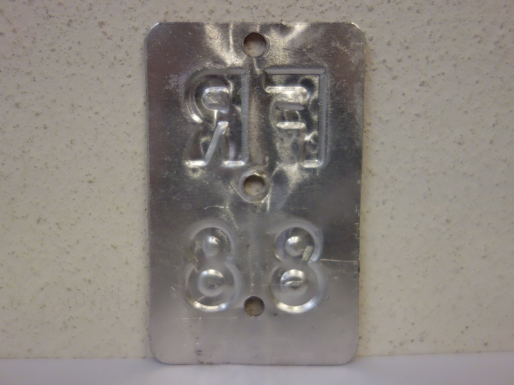 Schilder: FR 88 VELONUMMER - FAHRRADSCHILD – Gebraucht aus Kerzers von zimmergruen 1