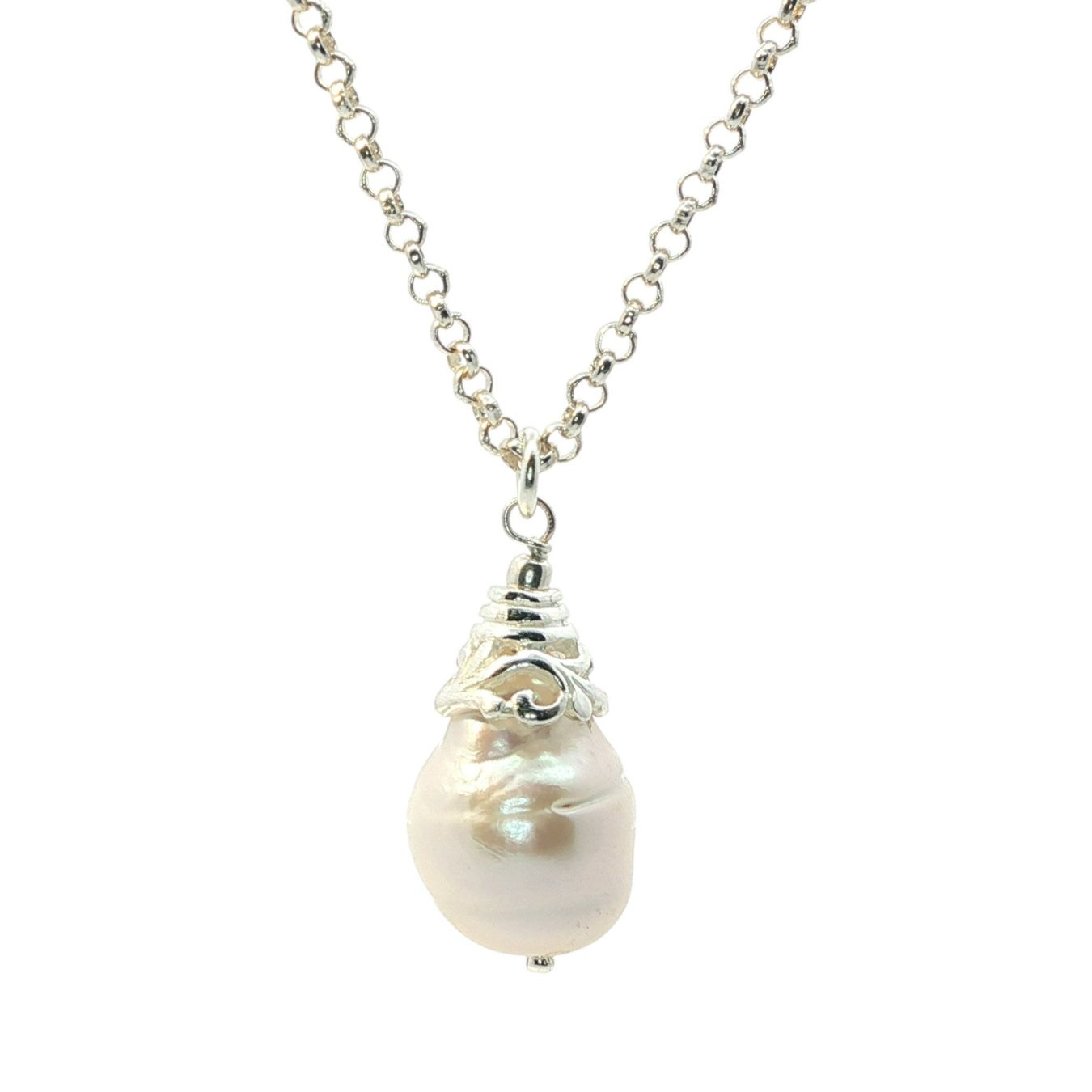 Olga Ribler Catenine: Silberkette mit Perle by Olga Ribler – Nuovo (secondo la descrizione) da Luzern venduto da Schmuckoutlet