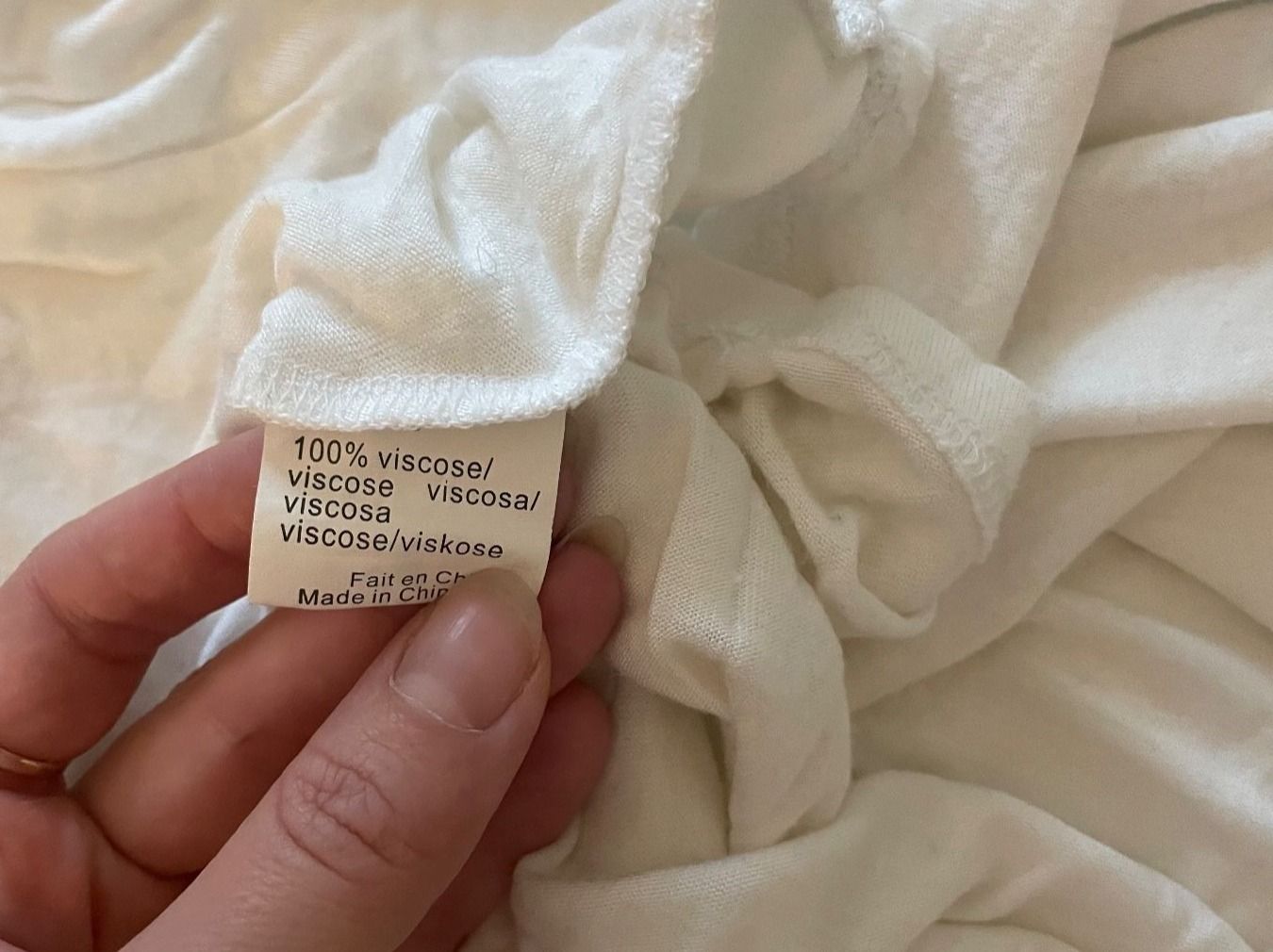Top: weite weisse Bluse Gr S / Blouse blanche ample – Nuovo (secondo la descrizione) da Zürich venduto da AnnaSa 7