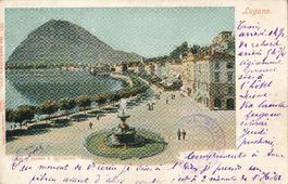 Lugano - Litho Stempel Hotel Suisse Ticino 1904