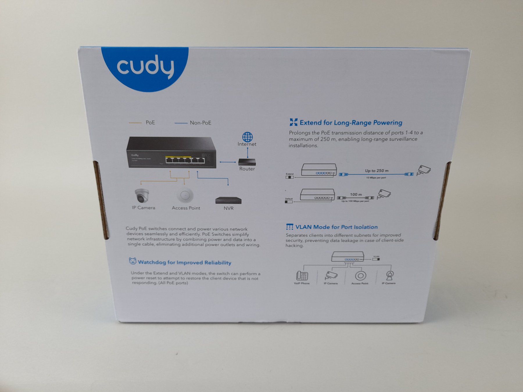Modem & Router: CUDY FS1006P - 10/100Mbps - PoE + Switch – Usato da Liebefeld venduto da Restwert_Liebefeld 1