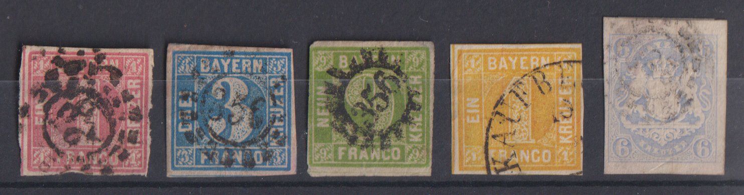 Tous les timbres: Bayern: 5 Werte – D'occasion à Eschlikon TG par PhilCon