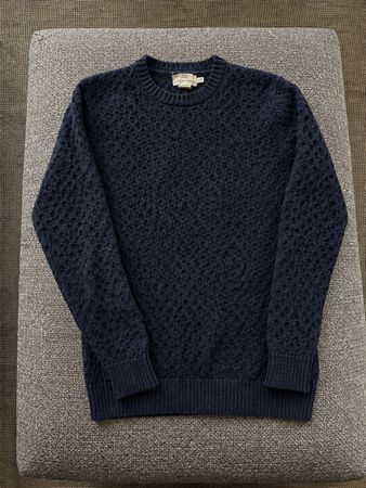Lyle & Scott Pullover navy blau Struktur Grösse M