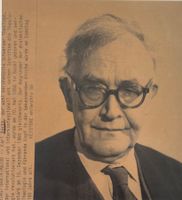 Pressefoto/Laserphoto, Prof. Karl Barth, Theologe, Basel