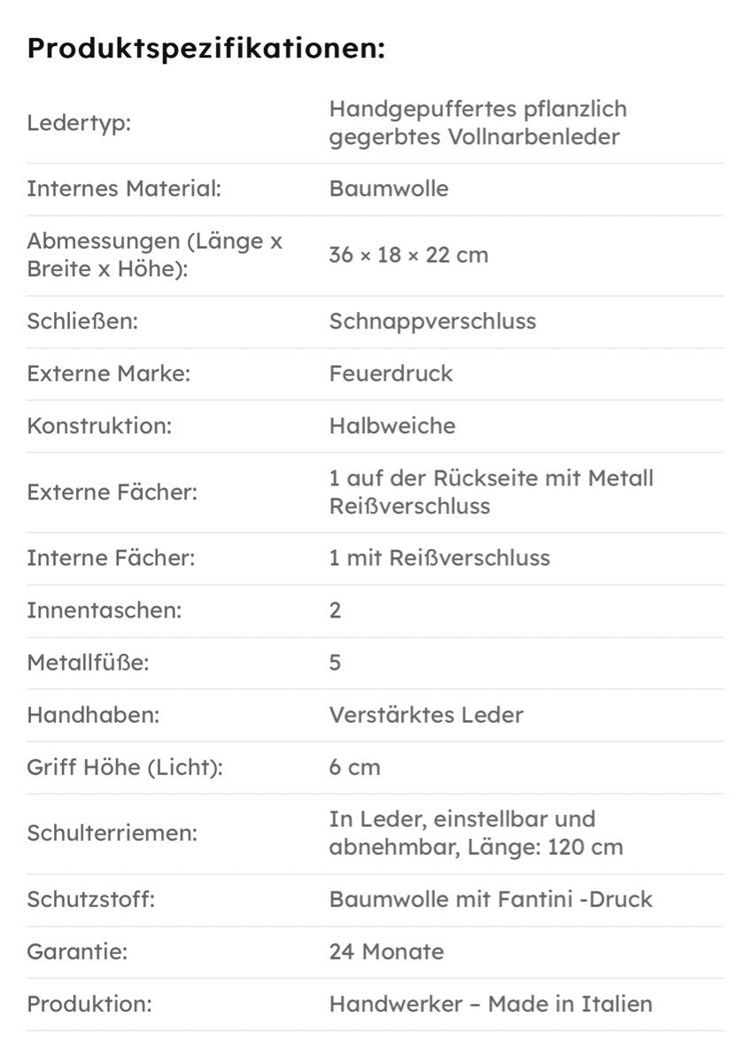 Valigie & Borse: Arzttasche aus Leder Uffizi – Nuovo e nell'imballaggio originale da Wittenbach venduto da WWW.DRILUBAGS.CH 9