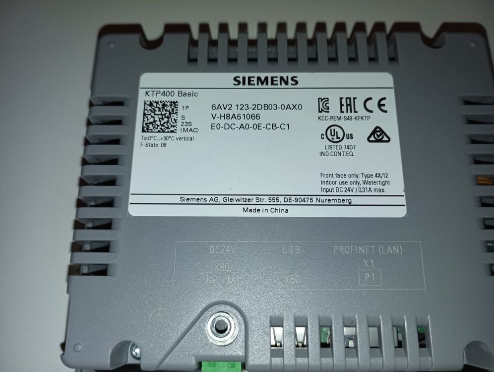 Siemens SIMATIC HMI KTP400 Basic (6AV2123-2DB03-0AX0) – New Sealed Panel - View #4