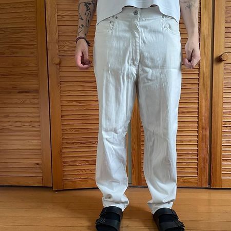 Weisse Jeans Ballon Fit PREISSENKUNG