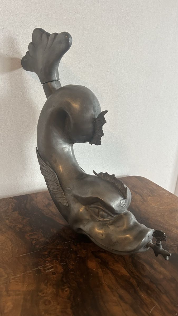Sculture & Statue: Lavabo Delfin Muschel Zinn – Usato da Riedholz venduto da Frettchen63 2