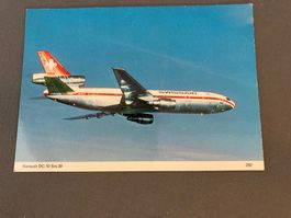 Swissair DC-10-30 Ansichtskarte, Top Zustand