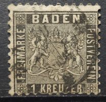 Baden Mi-Nr.13 a gestempelt Gutes Erhaltung 120 Fr