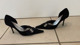 Elegante WildLEDER leMassimo Poli Pumps,wie Neu, Grösse 39