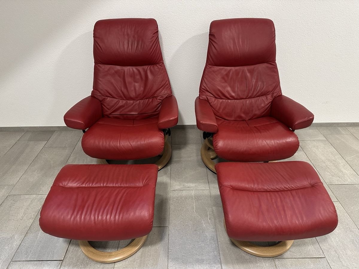 Stressless Poltrone: 2 Stressless Sessel inkl. 2 Hocker – Usato da Biberist venduto da tob_r9tj