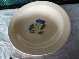 Antiker Teller-Schale mit Blumenmotiv,Handbemalt,Top Zustand