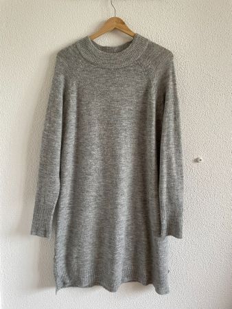 Schlichtes Strickkleid in grau von Tom Tailor | Grösse S