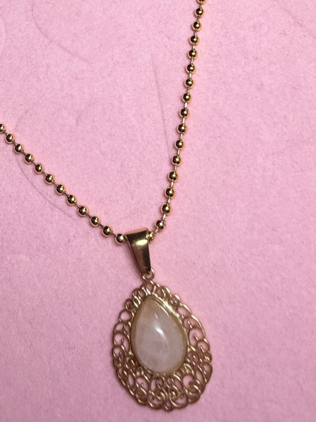 Catenine: Collier pierre de lune – Nuovo e nell'imballaggio originale da St-Maurice venduto da Sandrinette123 2