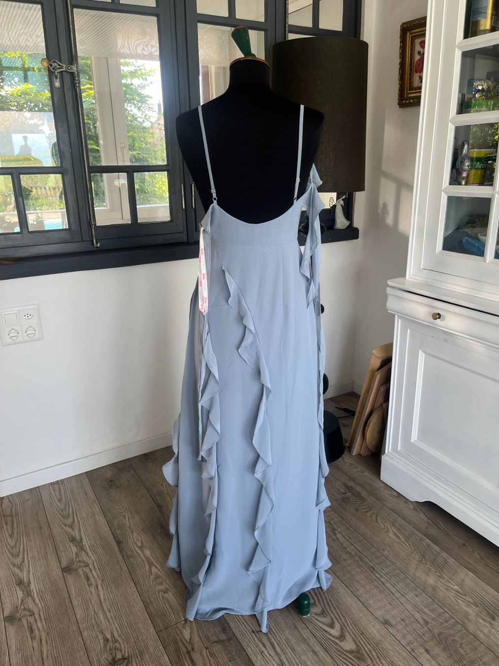 Vestiti: Robe Fourreau en Mousseline Acier Bleuté xs – Nuovo (secondo la descrizione) da Seiry venduto da vanille08 7