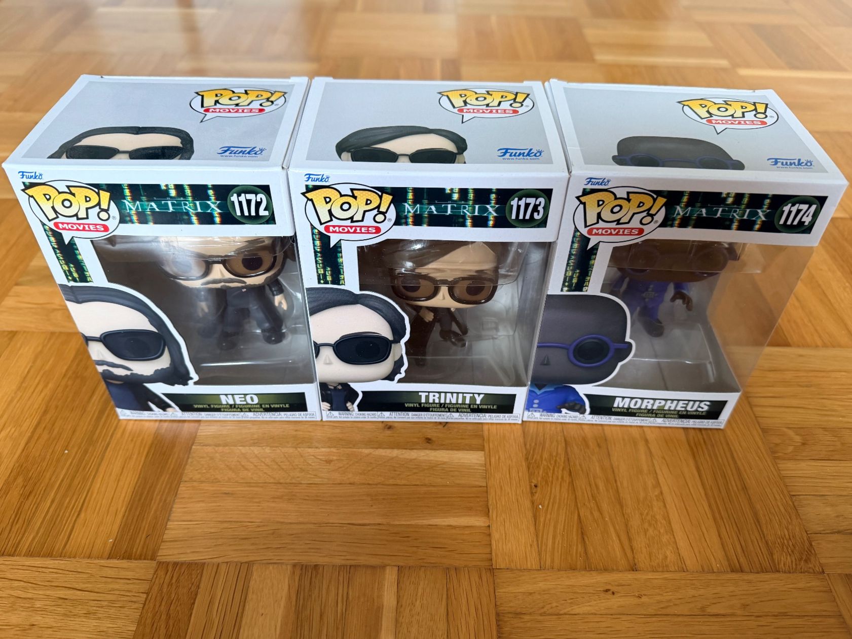 Funko Statuette: Funko Pop! The Matrix Resurrections Set Neo Trinity Morpheus – Nuovo e nell'imballaggio originale da ZUMIKON venduto da 99aes