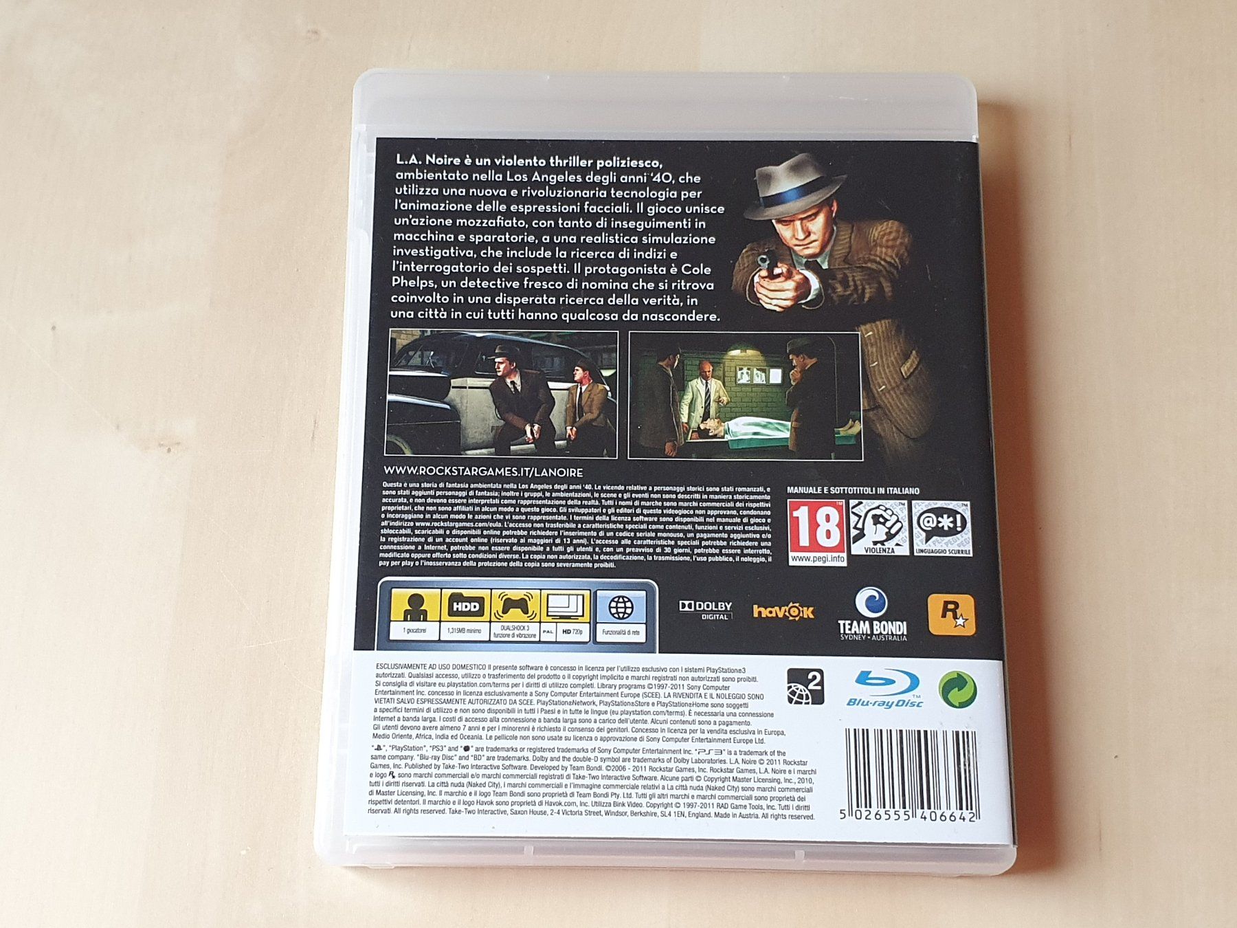 Sony Giochi: LA Noire ITA – Usato da Stansstad venduto da collectorsshop 1