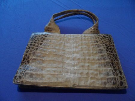 Einzigartige Krokodilleder Handtasche